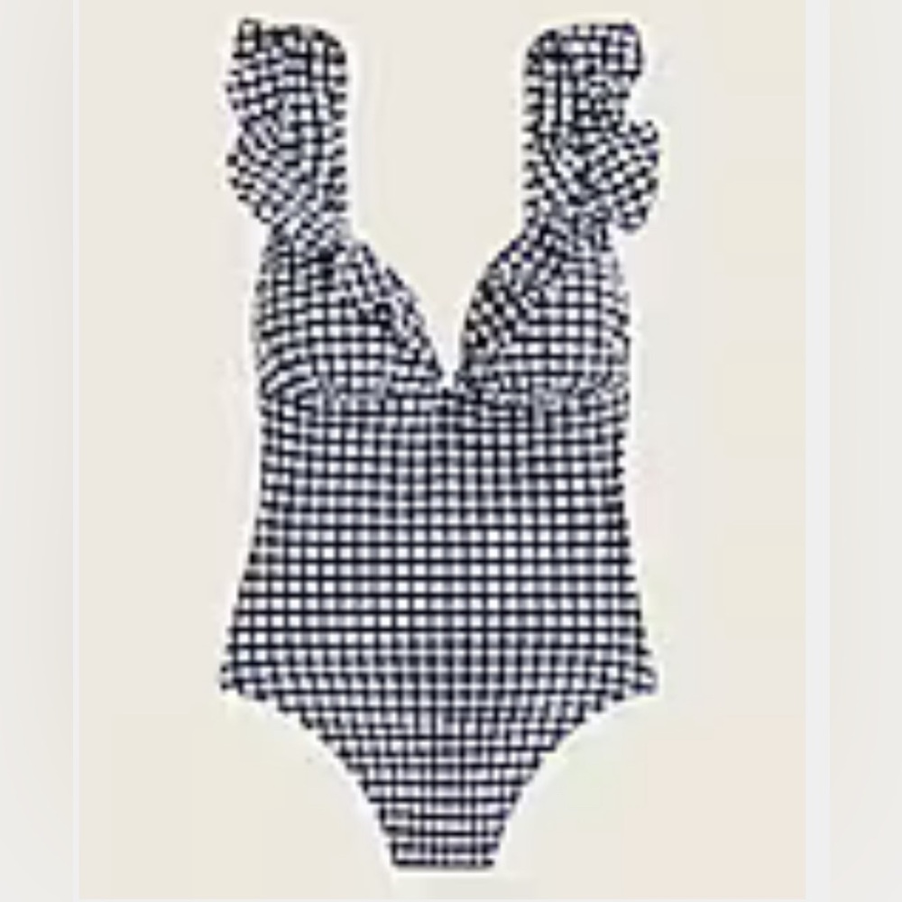 JCrew gingham swimsuit - new without tags